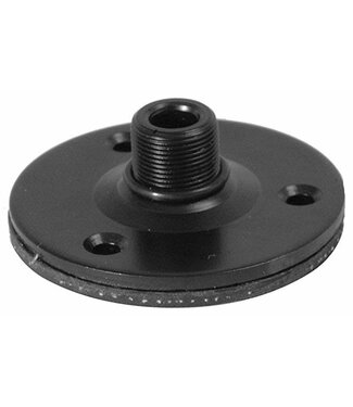On-Stage On-Stage TM08B Flange Mount w/ Rubber Base- Black