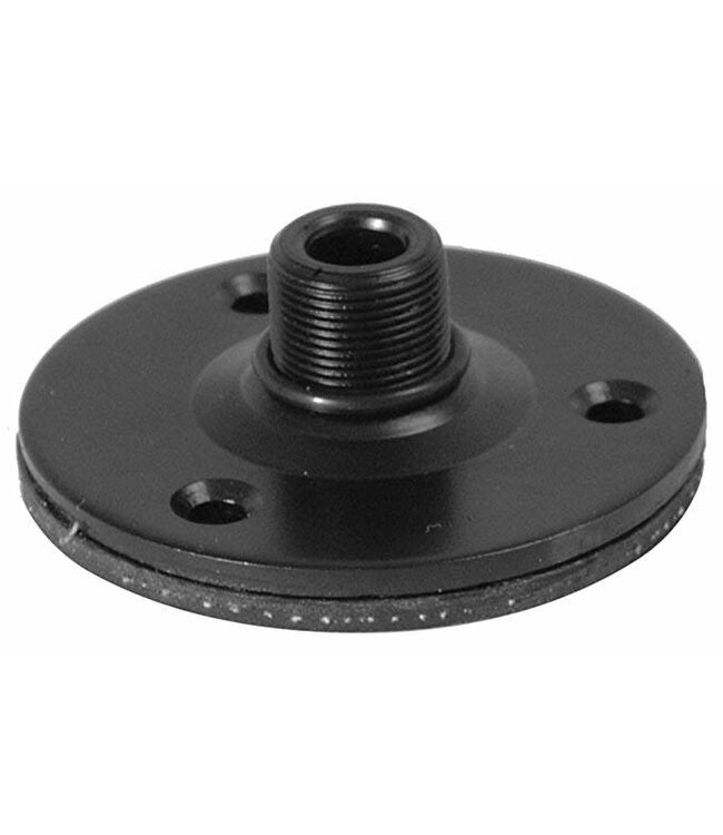 On-Stage TM08B Flange Mount w/ Rubber Base- Black