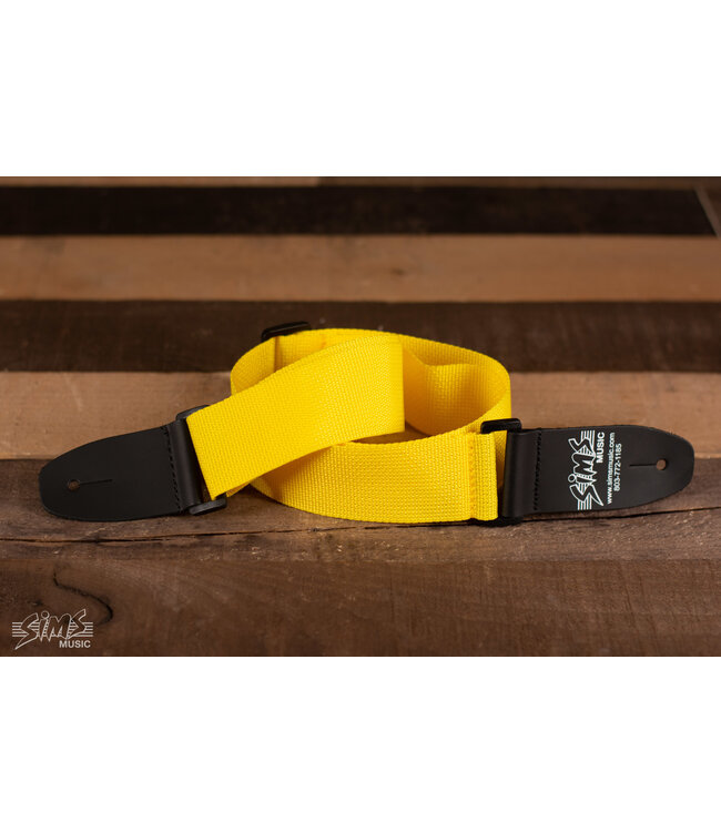 Sims Music 2" Polypro Guitar Strap, Yellow