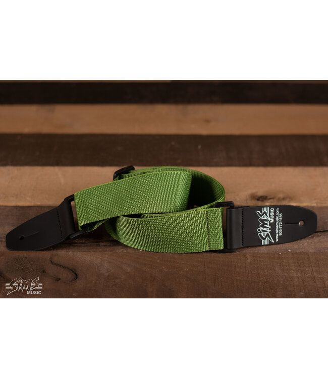 Sims Music 2" Polypro Guitar Strap, Green