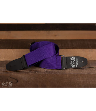 Henry Heller Sims Music 2" Polypro Guitar Strap, Purple