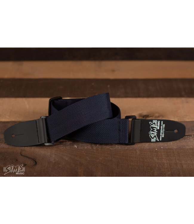 Sims Music 2" Polypro Guitar Strap, Navy