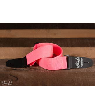 Henry Heller Sims Music 2" Polypro Guitar Strap, Pink