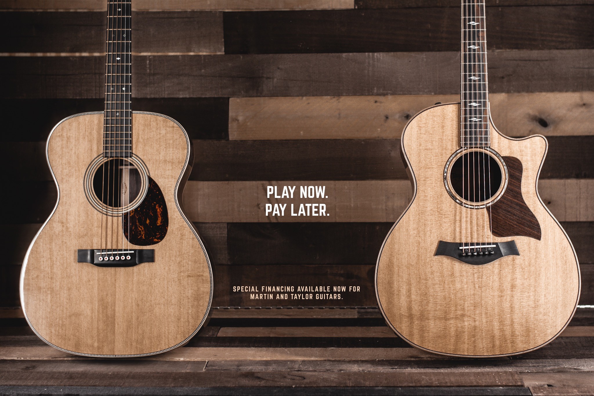 Special Financing for Martin and Taylor Guitars