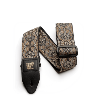 Ernie Ball Ernie Ball Gold & Black Paisley Jacquard Strap