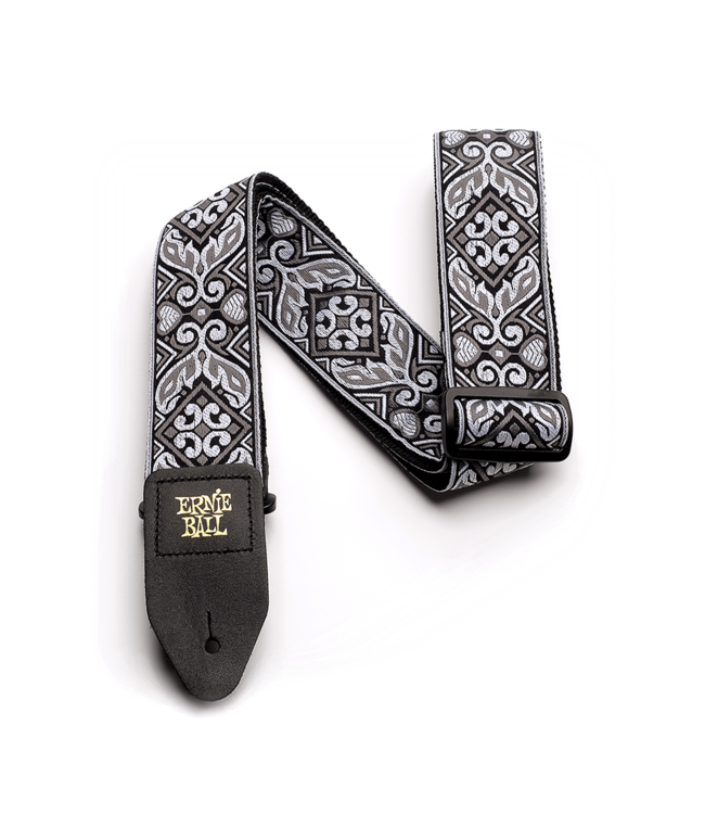 Ernie Ball Tribal Silver Jacquard Strap