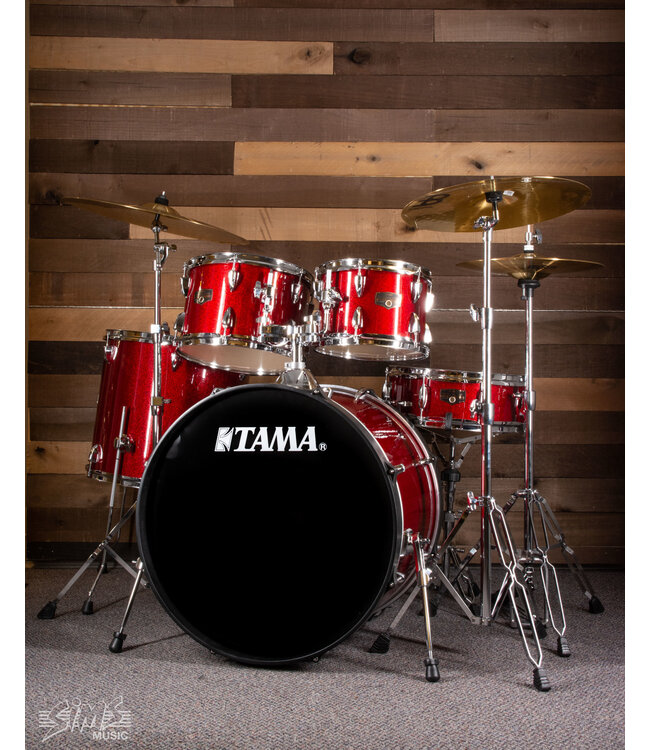 Tama Imperial Star 5-Piece with Hardware and Cymbals,  Candy Apple Mist