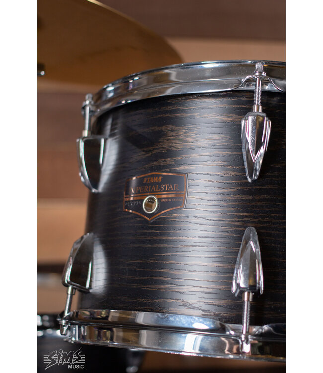 Tama Imperial Star 5-Piece with Hardware and Cymbals, Black Oak Wrap