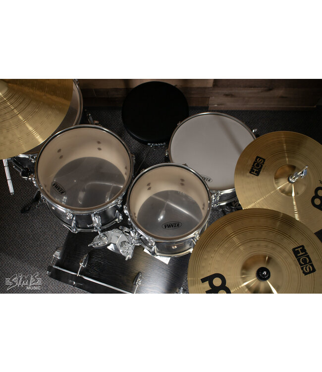 Tama Imperial Star 5-Piece with Hardware and Cymbals, Black Oak Wrap