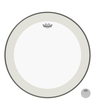 Remo Remo 22" Bass POWERSTROKE 4, Clear with Impact Patch