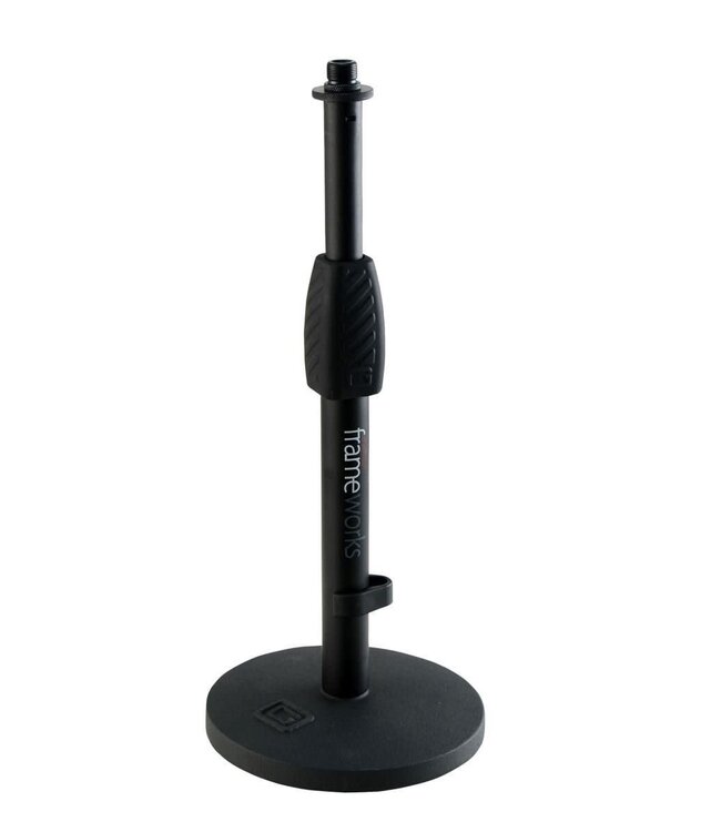 Gator Frameworks Desktop Mic Stand with Round Base and Twist Clutch