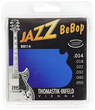 Thomastik Thomastik-Infeld BB114 Jazz Bebop Round Wound Set, 14-55