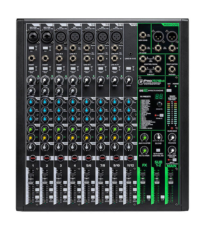 Mackie Mackie ProFX12v3 12 Channel Professional Mixer with USB