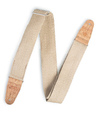 Levy's Levy’s 2" Hemp Webbing Guitar Strap, Natural