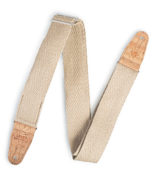 Levy’s 2" Hemp Webbing Guitar Strap, Natural