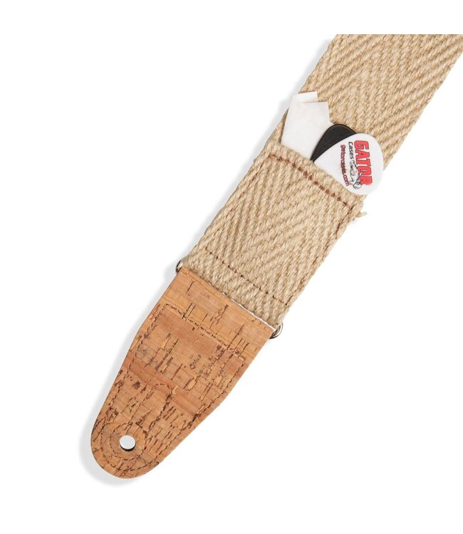 Levy’s 2" Hemp Webbing Guitar Strap, Natural