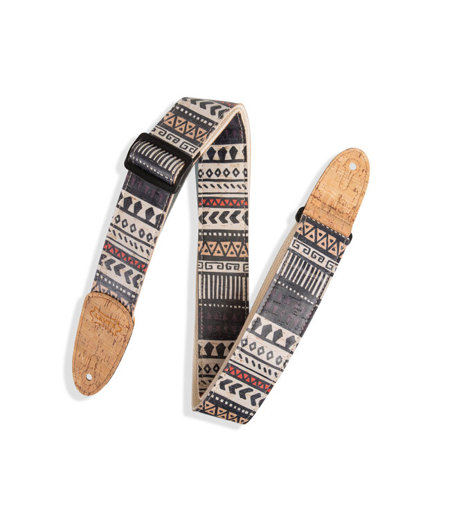 Levy’s 2" Cork Guitar Strap With Zanzibar Print
