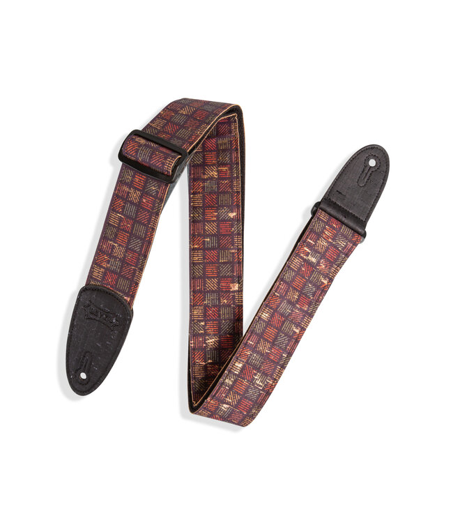 Levy’s 2" Cork Guitar Strap With Orleans Pattern