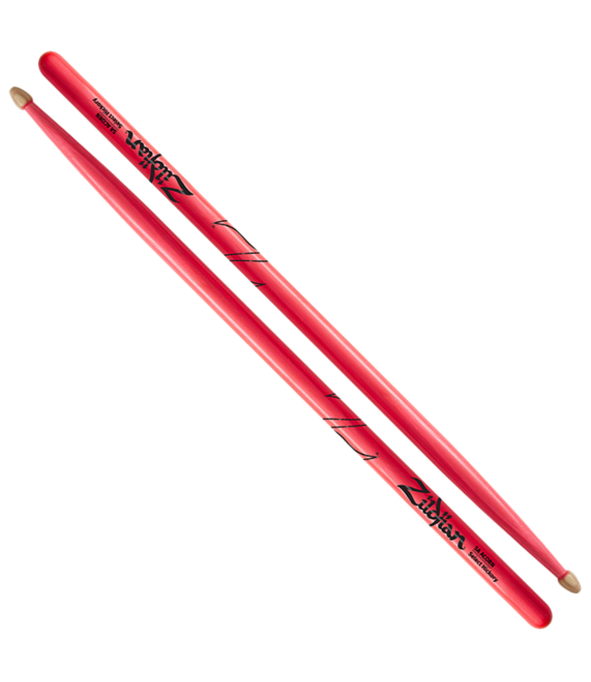 Zildjian 5A Acorn Wood Tip, Neon Pink