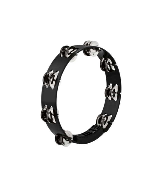 Meinl Meinl 10" Headliner Tour Tambourine, 2 Row, Steel, Black