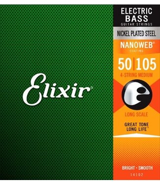 Elixir Elixir Nanoweb 4-String Bass Medium,  50-105
