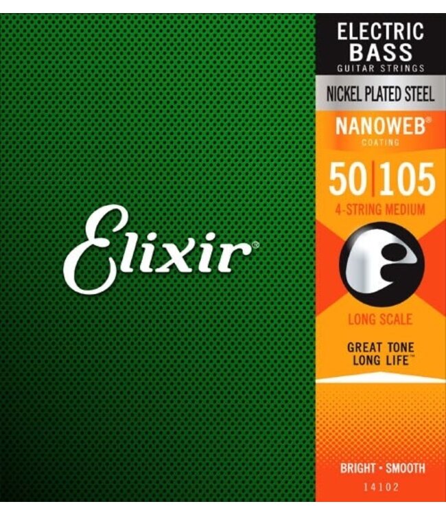 Elixir Elixir Nanoweb 4-String Bass Medium,  50-105