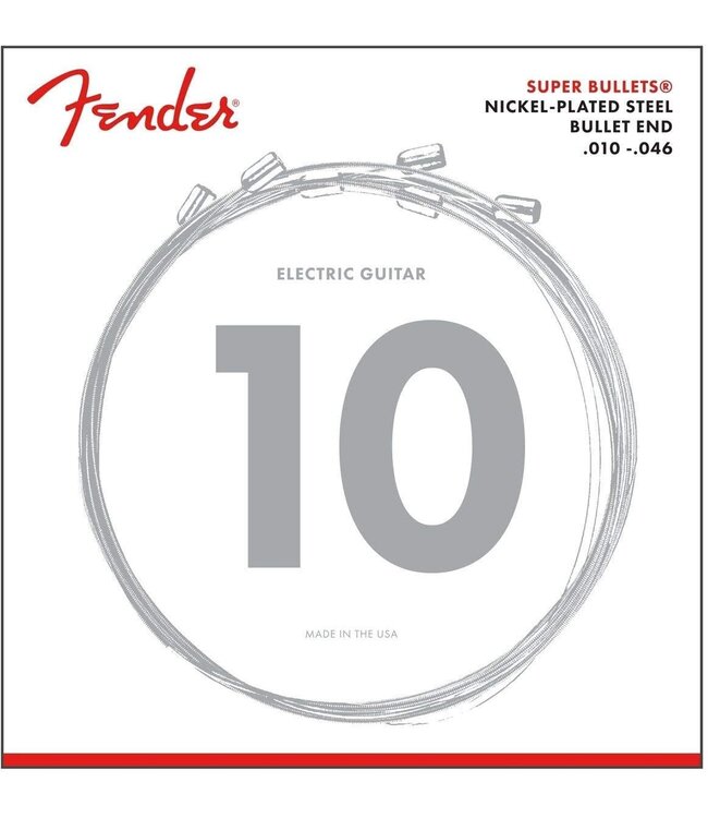 Fender 3250R Super Bullets Nickle Plated Electric Guitar Strings 10-46