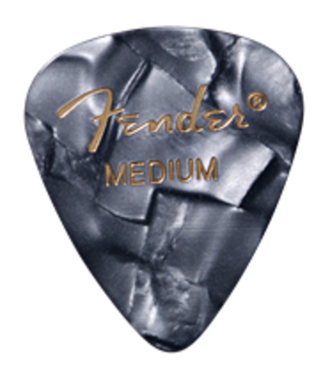 Fender Black Moto Medium Picks, 12pk