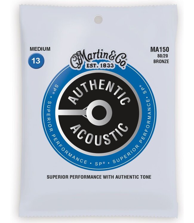 Martin Authentic Acoustic 80/20 Bronze Set, Medium 13-56