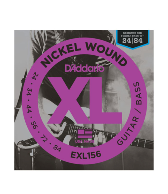 D'Addario D'Addario EXL156 Nickel Wound Strings -.024-.084 Bass VI