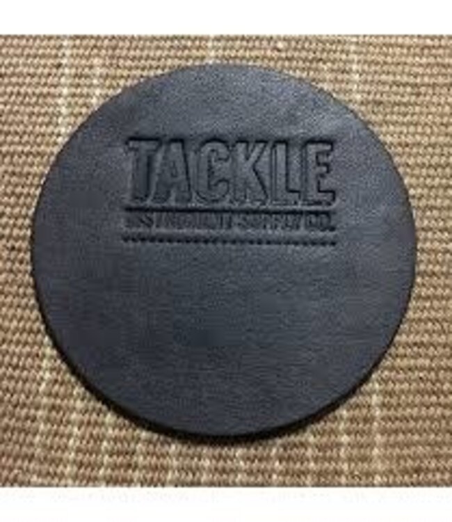 Tackle Leather Bass Drum Beater Patch - Black/Large