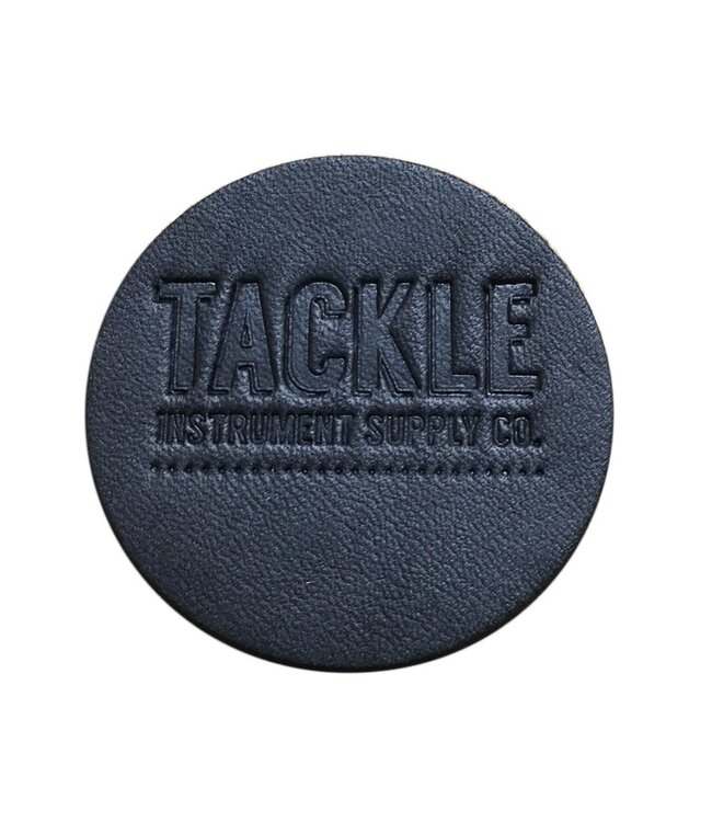 Tackle Leather Bass Drum Beater Patch - Black- Small 2 1/2"