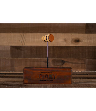 Low Boy Beaters Low Boy Leather Daddy Beater, Natural with Black Stripes