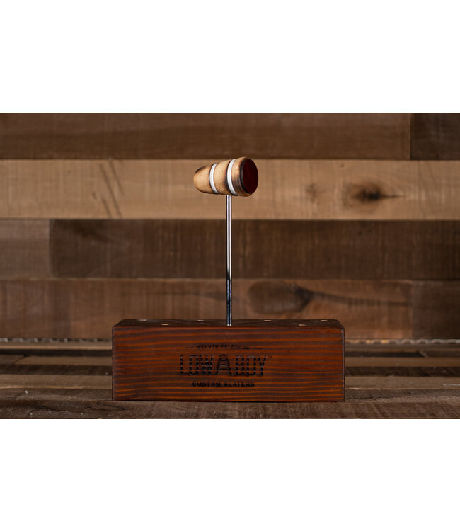 Low Boy Leather Daddy Beater, Scorched with White Stripes