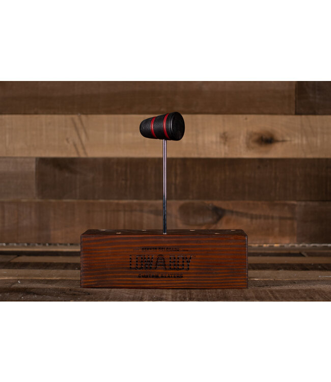 Low Boy Standard Beater, Black with Red Stripes