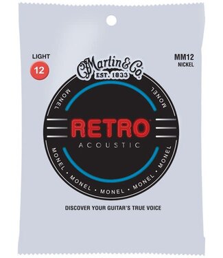 Martin Martin MM12 Retro Monel Wound Light Guage Set, 12-54
