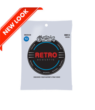 Martin Martin MM13 Retro Monel Wound Medium Guage Set, 13-56