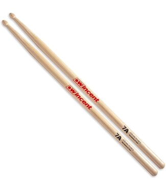 Wincent Wincent 7A Hickory Drumsticks, Wood Tip