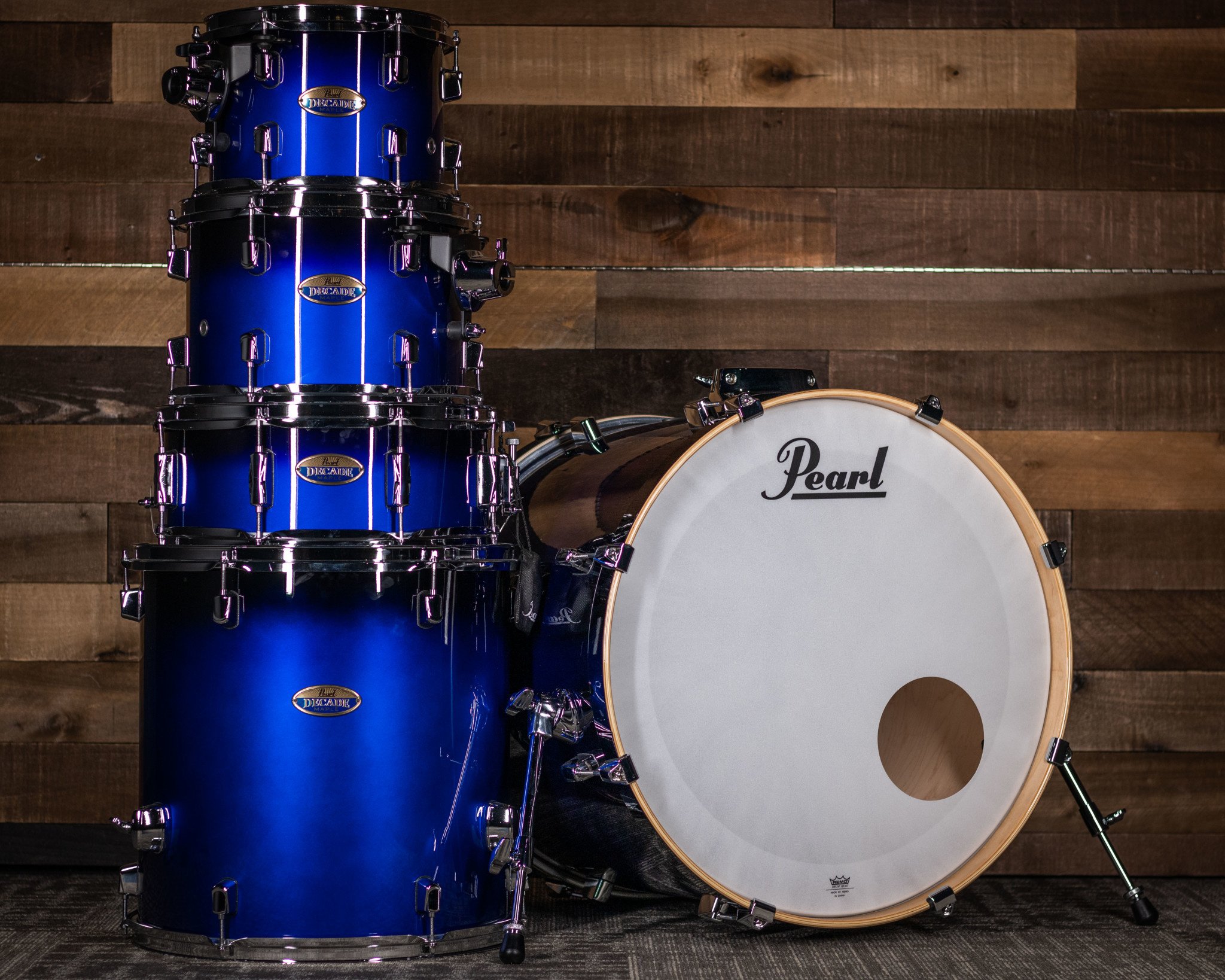 Pearl Decade Maple 5pc Shell Kit, Cobalt Blue Fade