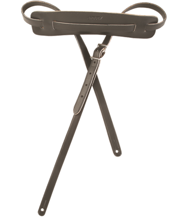 Gretsch® Vintage Leather Guitar Strap, Black