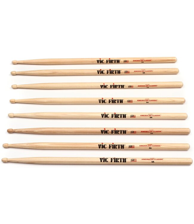 Vic Firth 5A Wood Tip, 4 Pack
