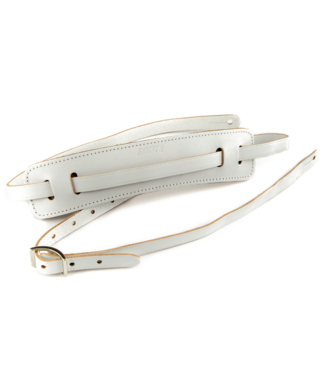Gretsch Gretsch® Vintage Leather Guitar Strap, Vintage White
