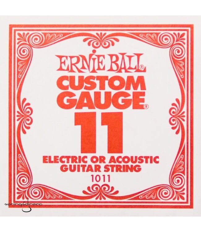 Ernie Ball Single .011 Plain Steel String