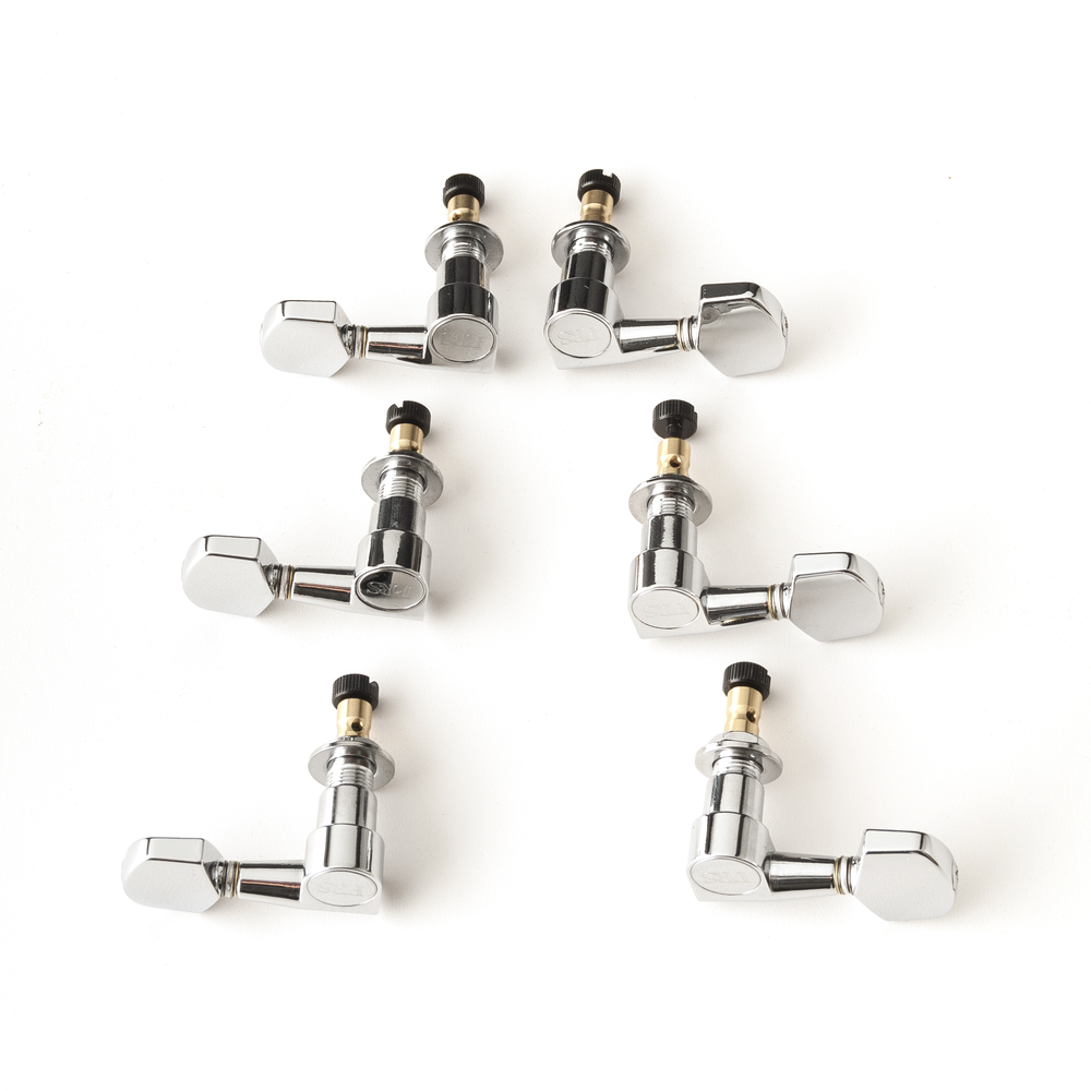 PRS S2/CE Low Mass Locking Tuners, Set of Six, Chrome - Sims