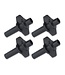 Gibraltar 8mm T-Style Wing Nut,  4-Pack
