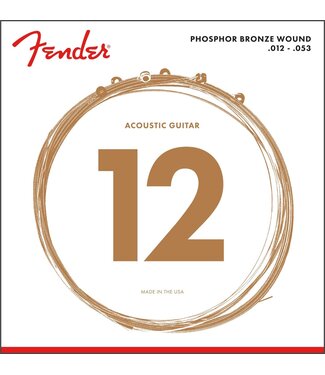 Fender Fender Phosphor Bronze Acoustic Strings, Ball End, 60L .012-.053