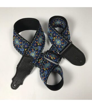 Franklin Franklin 2" Retro Folk Strap, Orange-Blue