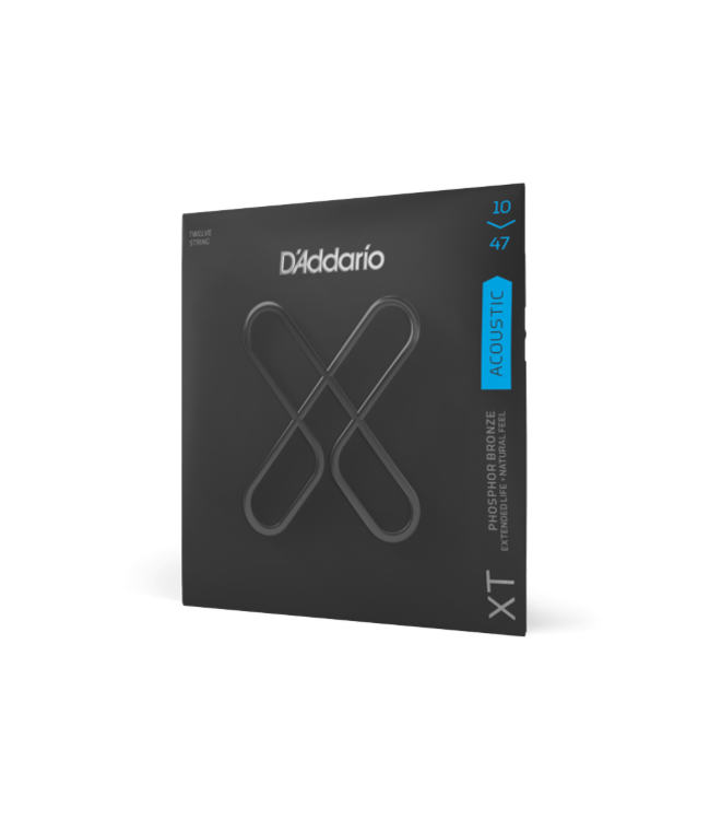 D'Addario XT Acoustic Phosphor Bronze, 12-String Light, 10-47