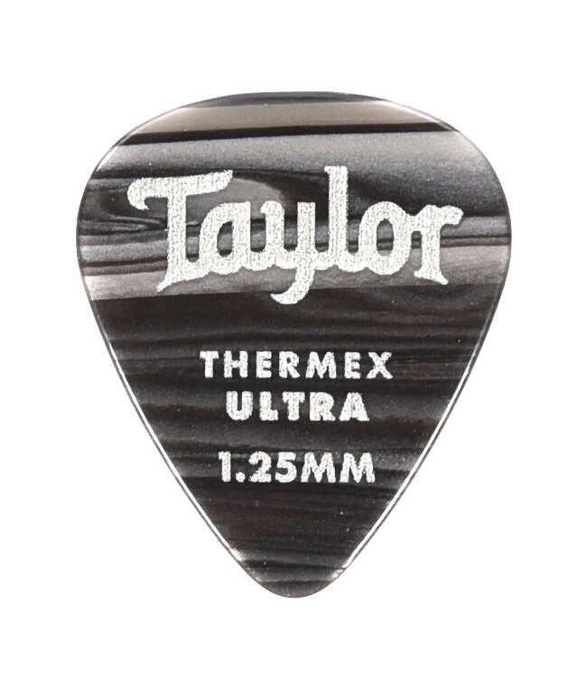 Taylor Premium 351 Thermex Ultra Picks, Black Onyx, 1.25mm, 6-Pack