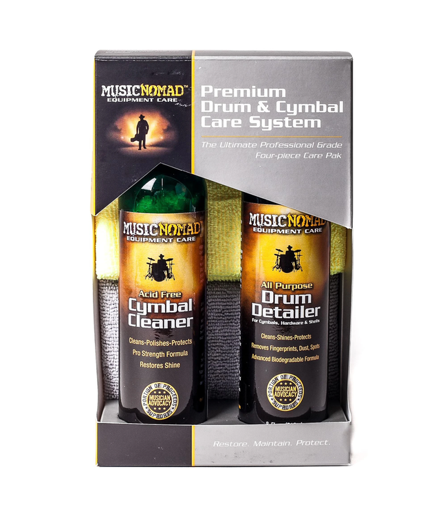 Music Nomad Premium Drum & Cymbal Care System, 4-pack